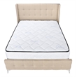 Bed - Queen Size - Bedroom - Upholstered - Beige Linen Look