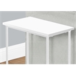 Accent Table - Side - End - Narrow - Small - 2 Tier - Bedroom - White Laminate