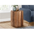 Accent Table - Drum - Side - End - Nightstand - Lamp - Bedroom - Copper Metal