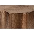 Accent Table - Drum - Side - End - Nightstand - Lamp - Bedroom - Copper Metal