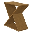 Accent Table - Nightstand - Narrow - Small - Lamp - Brown Veneer - Contemporary