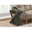 Accent Table - Side - End - Nightstand - Lamp - Dark Green Veneer - Contemporary