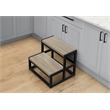 Ladder - Step Stool - Bedroom - Kitchen - Dark Taupe Laminate - Contemporary
