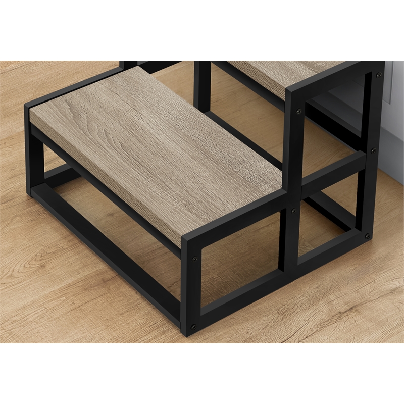 Ladder - Step Stool - Bedroom - Kitchen - Dark Taupe Laminate - Contemporary
