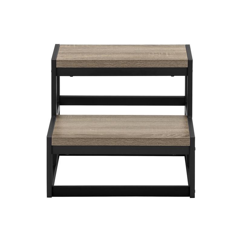 Ladder - Step Stool - Bedroom - Kitchen - Dark Taupe Laminate - Contemporary