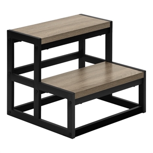 Ladder - Step Stool - Bedroom - Kitchen - Dark Taupe Laminate - Contemporary
