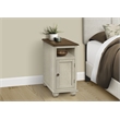 Accent Table - Side Table - Bedroom - Nightstand - Antique White - Brown