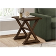 Accent Table - Side Table - Square - Nightstand - Bedroom - Lamp - Brown Veneer