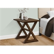 Accent Table - Side Table - Square - Nightstand - Bedroom - Lamp - Brown Veneer