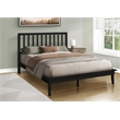 Bed - Platform Bed - Queen Size - Frame Only - Bedroom - Black Frame - Wood Legs
