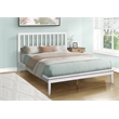Bed - Platform Bed - Queen Size - Frame Only - Bedroom - White Frame - Wood Legs