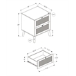 Accent Table - Bedroom - Living Room - Nightstand - Drawer - Walnut Laminate