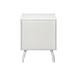 Accent Table - Bedroom - Living Room - Nightstand - Drawer - White Laminate