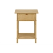 Accent Table - 2 Tier - Nightstand - Side Table - Bedroom - Natural Laminate