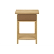 Accent Table - 2 Tier - Nightstand - Side Table - Bedroom - Natural Laminate