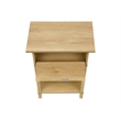 Accent Table - 2 Tier - Nightstand - Side Table - Bedroom - Natural Laminate