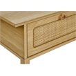 Accent Table - 2 Tier - Nightstand - Side Table - Bedroom - Natural Laminate
