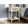 Accent Table - 2 Tier - Nightstand - Side Table - Bedroom - White Laminate