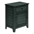 Accent Table - Nightstand - Side Table - Bedroom - Storage - Antique Blue Veneer