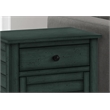 Accent Table - Nightstand - Side Table - Bedroom - Storage - Antique Blue Veneer