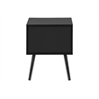Accent Table - Bedroom - Living Room - Nightstand - Drawer - Black Laminate