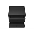 Accent Table - Bedroom - Living Room - Nightstand - Drawer - Black Laminate
