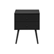 Accent Table - Bedroom - Living Room - Nightstand - Drawer - Black Laminate