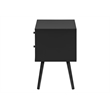 Accent Table - Bedroom - Living Room - Nightstand - Drawer - Black Laminate