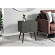 Accent Table - Bedroom - Living Room - Nightstand - Drawer - Gray Laminate