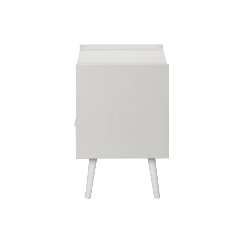 Accent Table - Side - End - Nightstand - Bedroom - Living Room - White Laminate