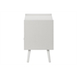 Accent Table - Side - End - Nightstand - Bedroom - Living Room - White Laminate