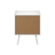 Accent Table - Side - End - Nightstand - Bedroom - Living Room - White Laminate