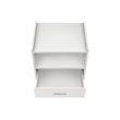 Accent Table - Side - End - Nightstand - Bedroom - Living Room - White Laminate