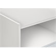Accent Table - Side - End - Nightstand - Bedroom - Living Room - White Laminate