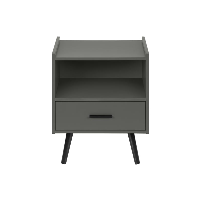 Accent Table - Side - End - Nightstand - Bedroom - Living Room - Gray Laminate