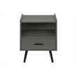 Accent Table - Side - End - Nightstand - Bedroom - Living Room - Gray Laminate