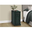 Accent Table - Nightstand - Side Table - Bedroom - Storage - Antique Blue Veneer