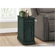 Accent Table - Nightstand - Side Table - Bedroom - Storage - Antique Blue Veneer