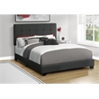 Bed - Bedroom - Frame Only - Queen Size - Upholstered - Black Boucle