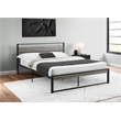 Bed - Bedroom - Frame Only - Platform Bed - Queen Size - Gray Laminate - Metal