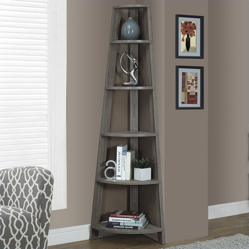 Bookshelf Etagere Corner 5 Tier 72