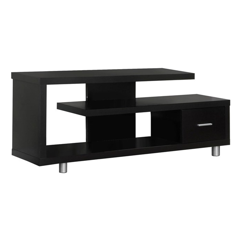 Tv Stand 60 Inch Console Living Room Bedroom Laminate Brown