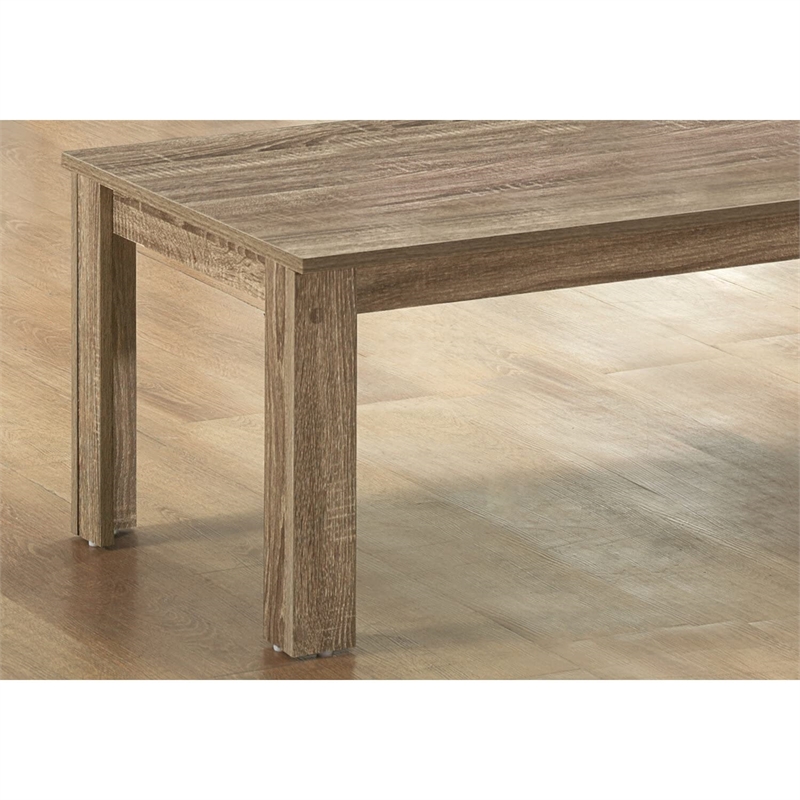Table Set 3pcs Set Coffee End Side Accent Living Room Laminate Brown