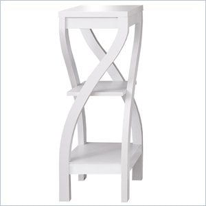 Accent Table Side End Square Living Room Bedroom Laminate White