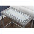 Accent Table Side End Nightstand Lamp Living Room Bedroom Metal Blue