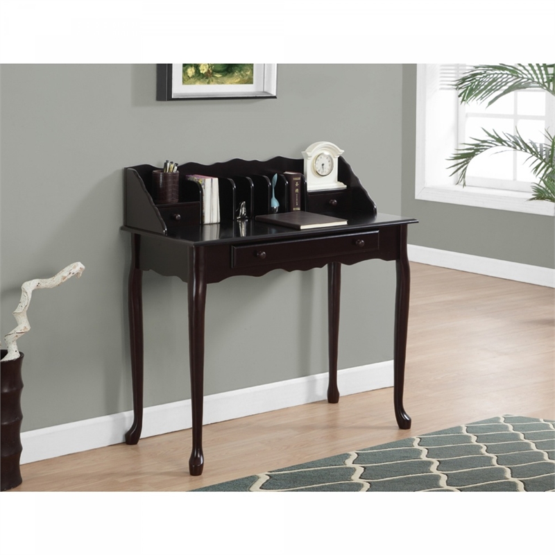 Computer Desk Home Office Laptop Storage Drawers 36