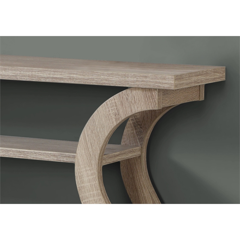Accent Table Console Entryway Narrow Sofa Bedroom Laminate Brown