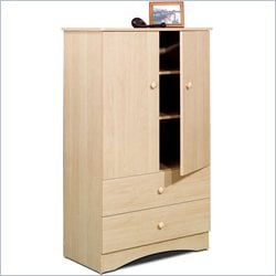 Nexera Alegria 2 Drawer Wardrobe Natural Maple Armoire  