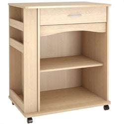   Delissio Microwave Natural Maple Kitchen Cart 687174005972  