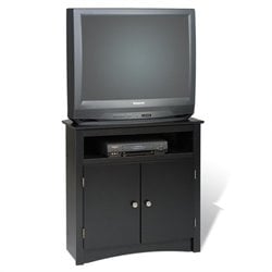 Prepac Sonoma Tall Corner TV Stand in Black [3307]